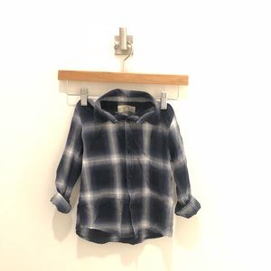 Zara Plaid Button Down Shirt